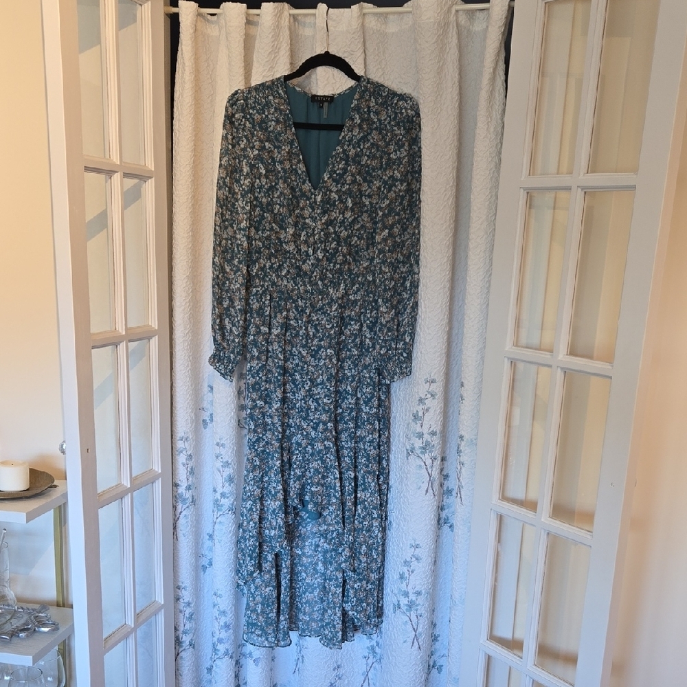 Floral Green Dress